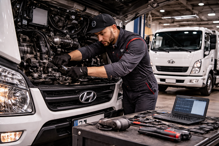 Ремонт и обслуживание грузовиков Hyundai (Хендай) | «СТ Сервис»